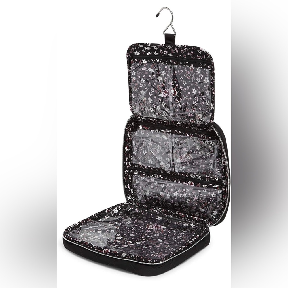 Vera Bradley Performance Twill Zip Hanging Organizer in Black NWT